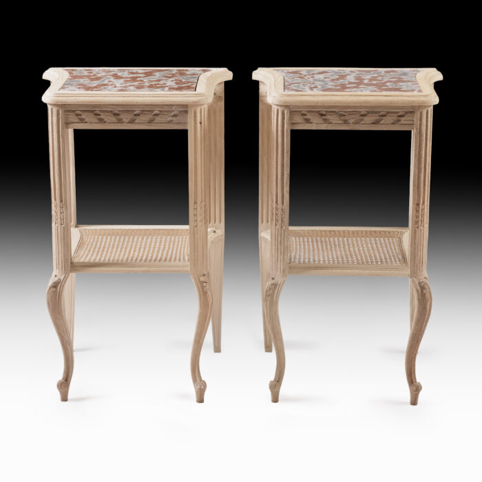 Pair Antique Bedside Table - Image 2