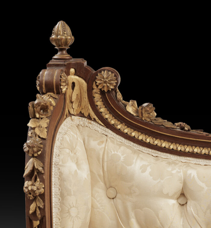 Pair French Louis XVI Armchairs - Image 3