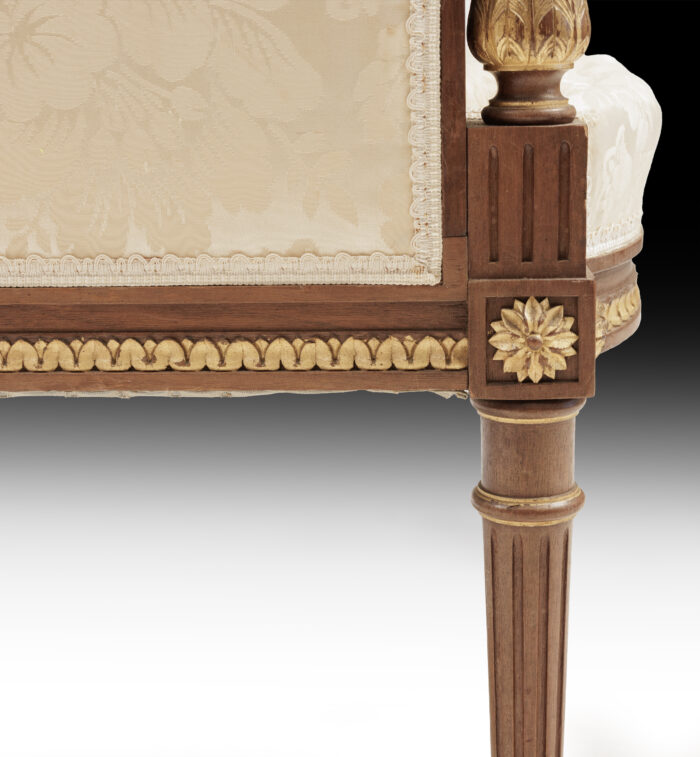 Pair French Louis XVI Armchairs - Image 10