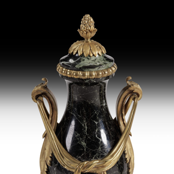 Pair Art Deco Marble Urns - Image 8