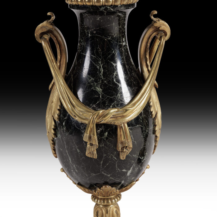 Pair Art Deco Marble Urns - Image 3