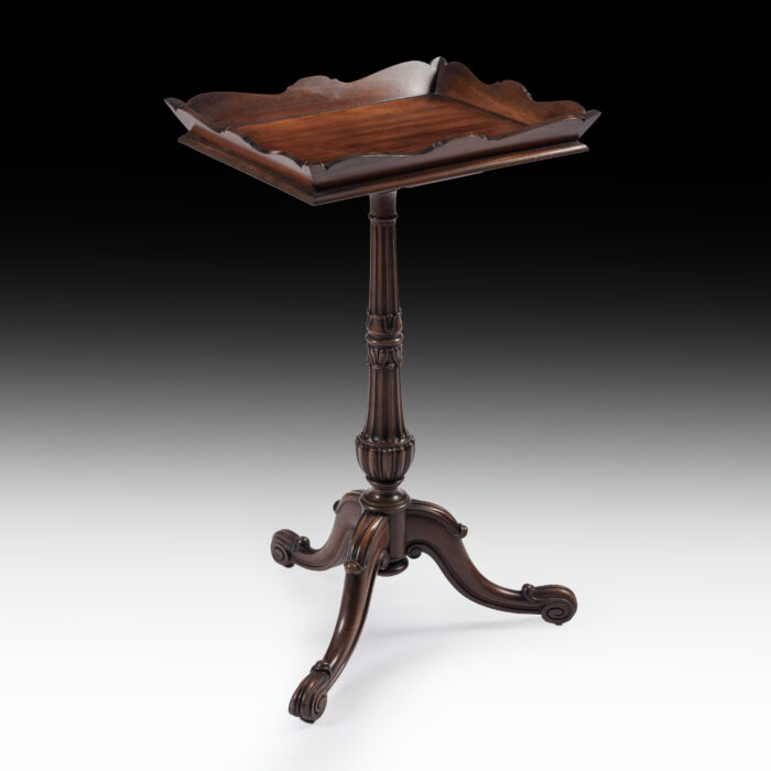Pair English Mahogany Side Tables - Image 4