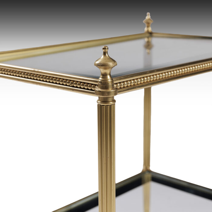 Pair Vintage Brass Coffee Tables - Image 4