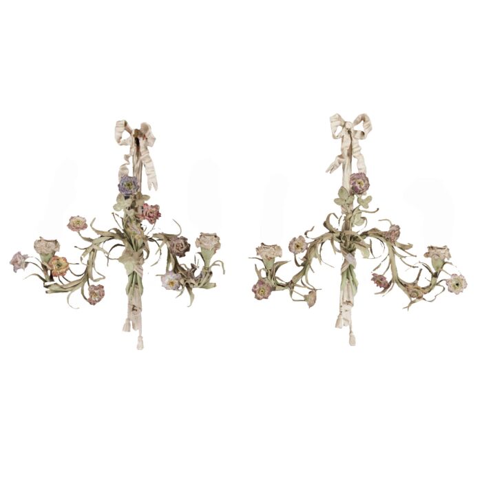 Pair French Antique Wall Lights