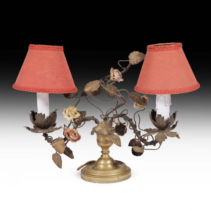 Small Pair French Antique Lamps - Image 2