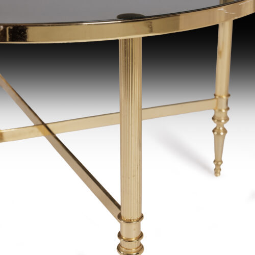 Pair Vintage Circular Side Tables 3