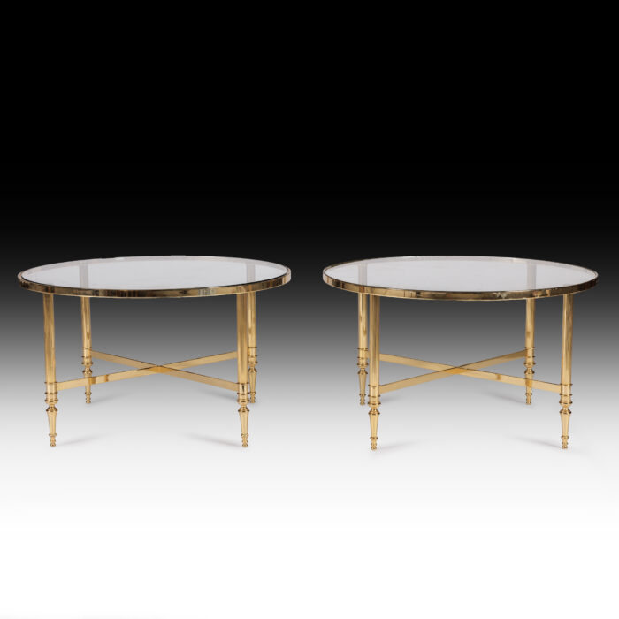 Pair-Vintage-Circular-Side-Tables
