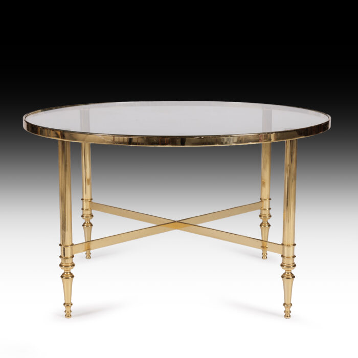 Pair Vintage Circular Side Tables - Image 6