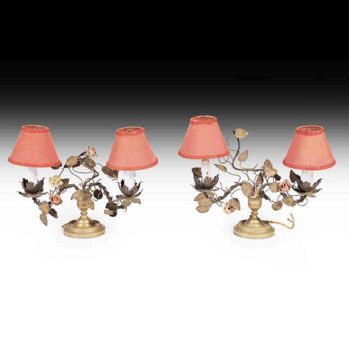 Small Pair French Antique Lamps - Image 6