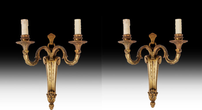 Pair French Wall Lights