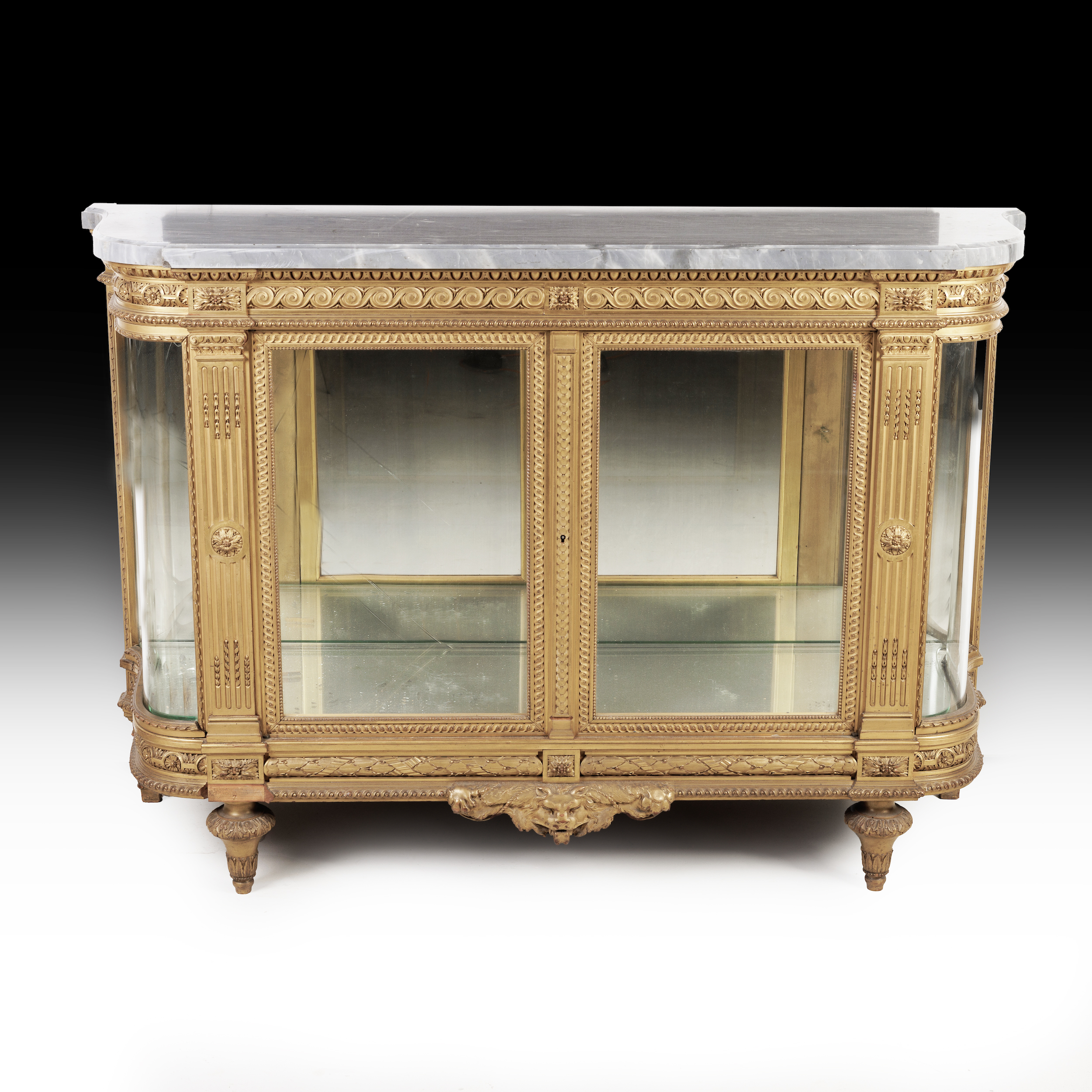 Exceptional 19th Century French Vitrine by Leon Dromard 21 gilded-cabinet-leon-dromard