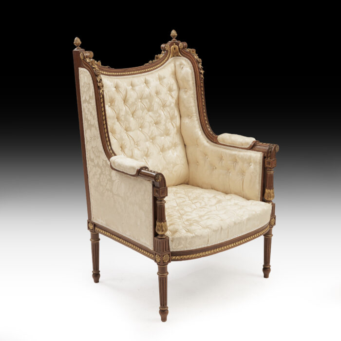Pair French Louis XVI Armchairs - Image 8