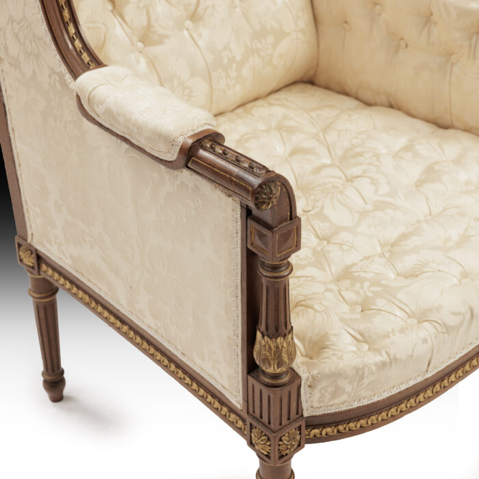 Pair French Louis XVI Armchairs - Image 6