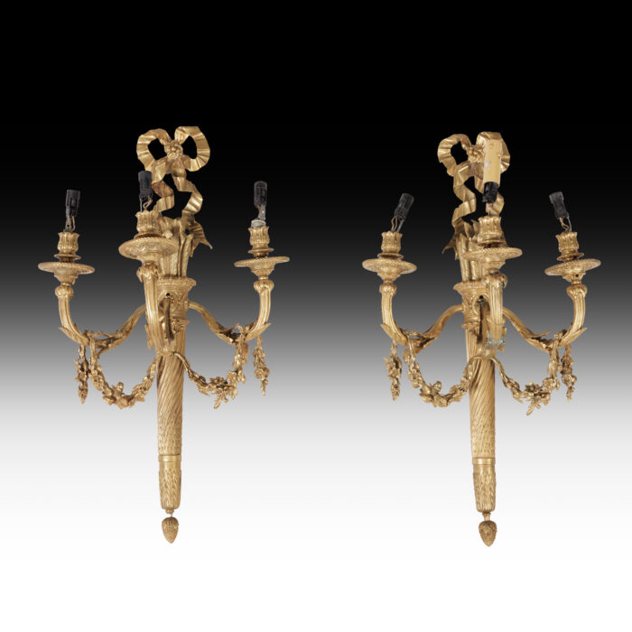 Pair Louis XVI Antique Wall Lights