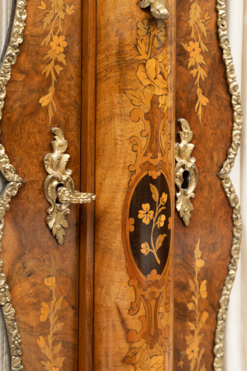 Fine 19th century English walnut two door bookcase 22L175P G