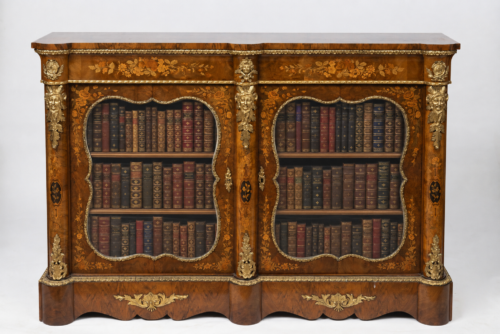 Antique two door bookcase