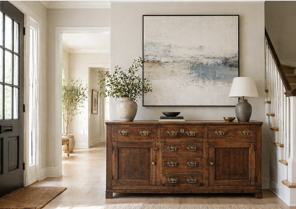 18th century Georgian English oak dresser base