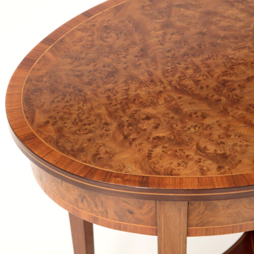 pair antique side tables oval 4