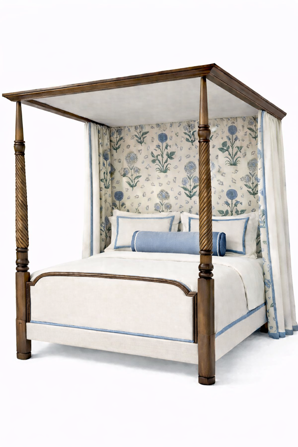 19th Century Regency Four Poster Bed 573 antique-bed-english-regency