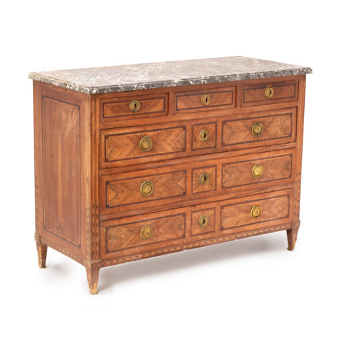 18th Century Inlaid Walnut Commode