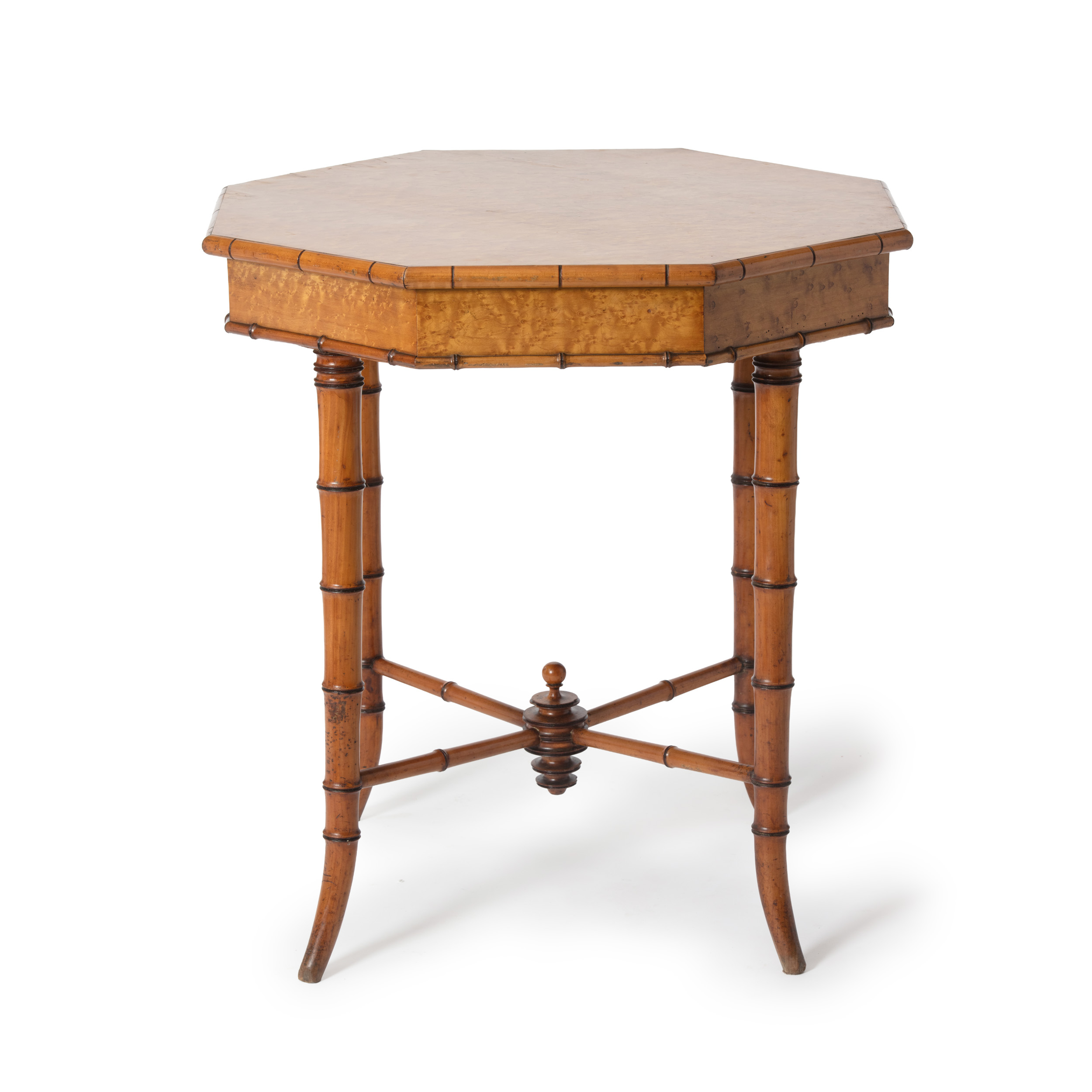 19th Century Chinoiserie Bamboo Side Table 7 19th Century Chinoiserie Bamboo Side Table - Image 3