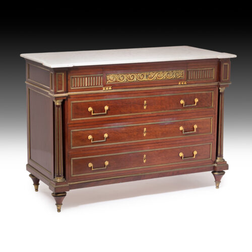 19th-Century-French-Mahogany-Brass-Commode