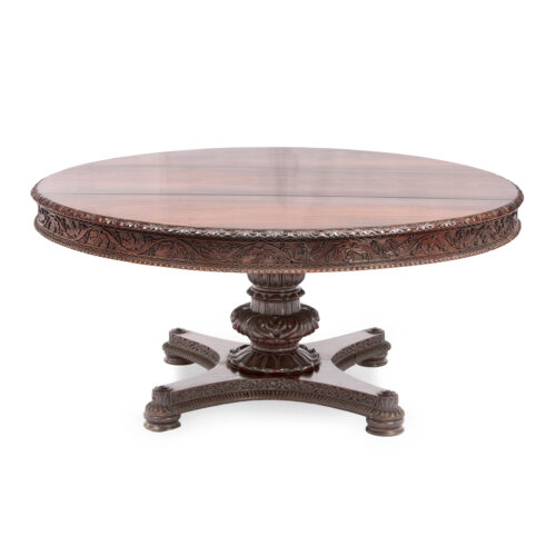 Anglo Colonial Circular Antique Dining Table