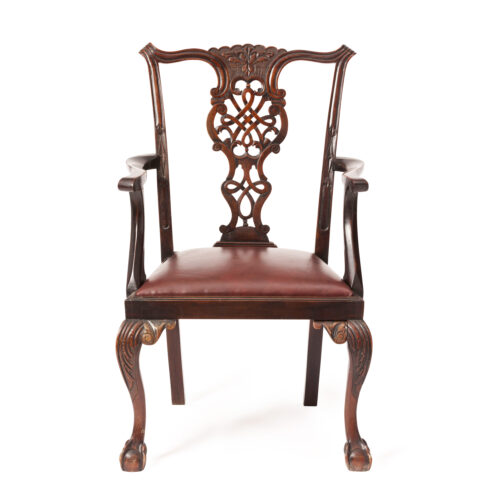 Antique Chippendale Dining Chairs set of 12 3