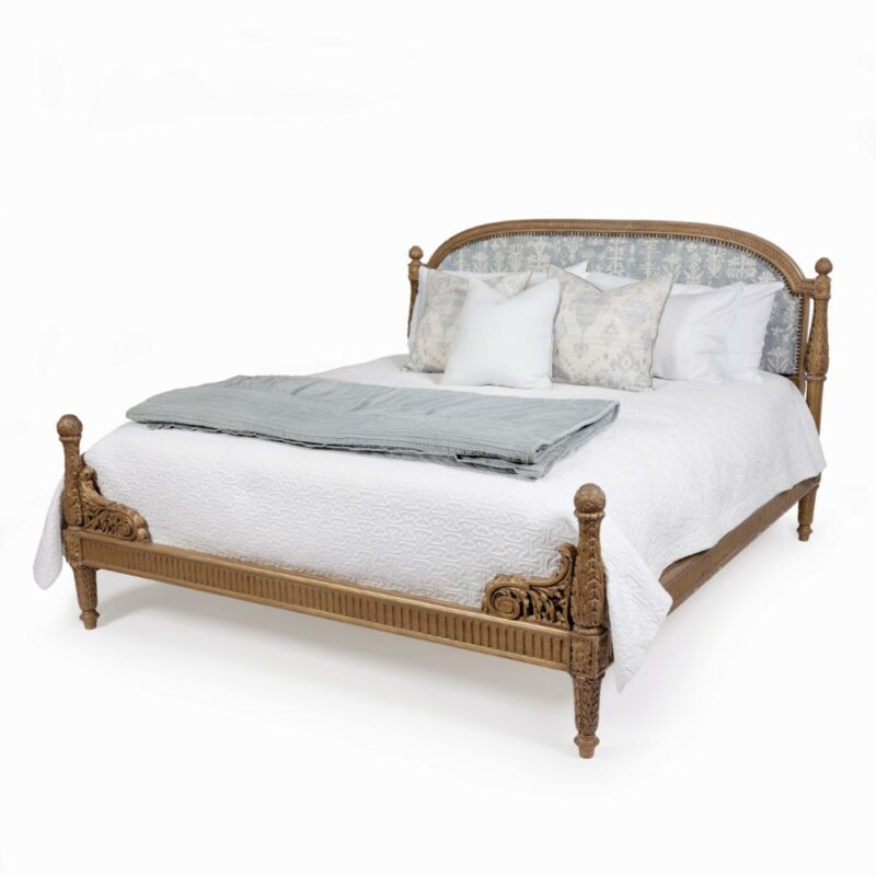 Exceptional-19th-Century-French-King-Size-Gilded-Bed-33JF-1 Exceptional 19th Century French King Size Gilded Bed 33JF 1