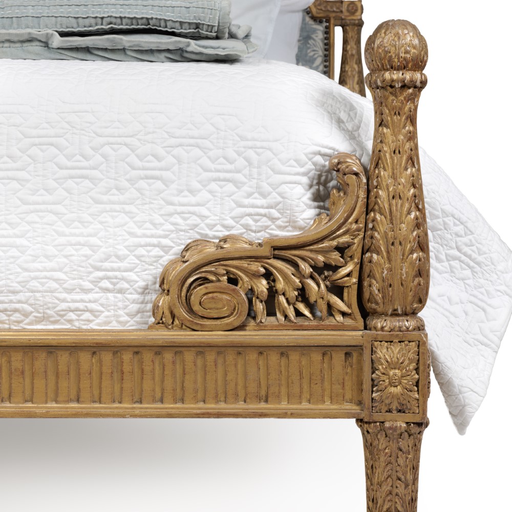 Exceptional-19th-Century-French-King-Size-Gilded-Bed-33JF-4 Exceptional 19th Century French King Size Gilded Bed 33JF 4