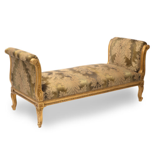 Exceptional French Gilded Window Seat