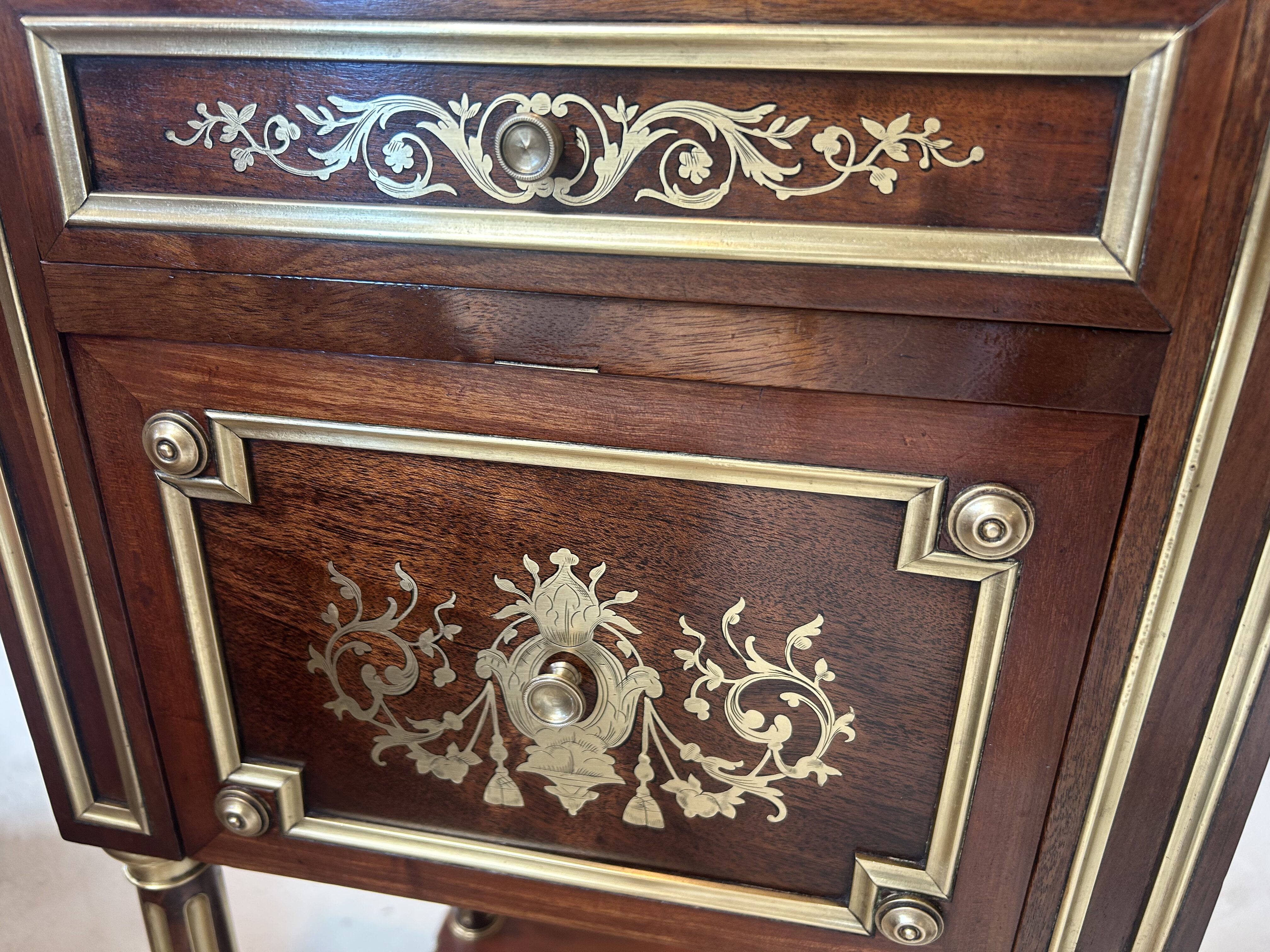 19th Century French Empire Bedside Tables (Pair) 10 19th Century French Empire Bedside Tables (Pair) - Image 6