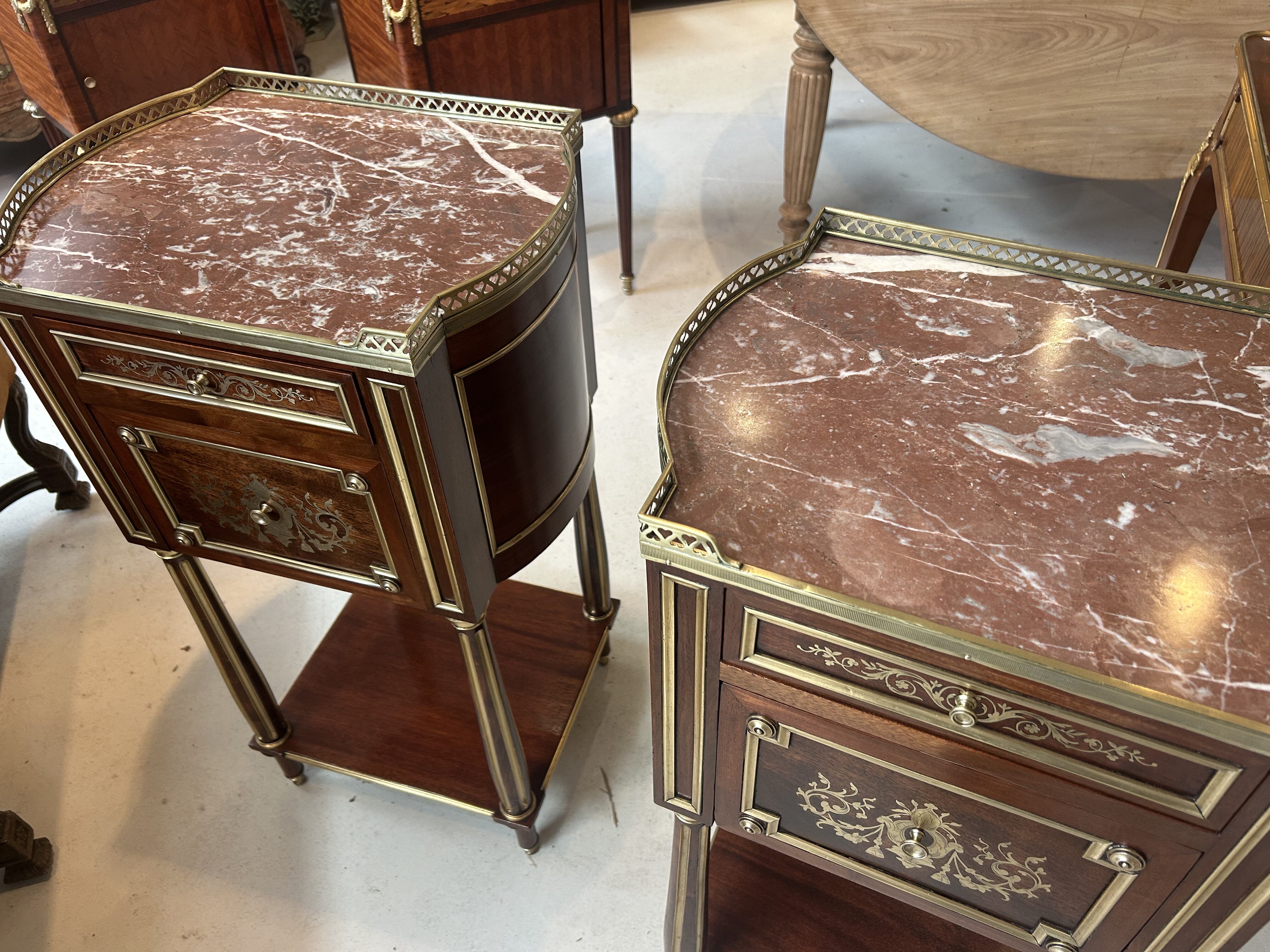 19th Century French Empire Bedside Tables (Pair) 9 19th Century French Empire Bedside Tables (Pair) - Image 5