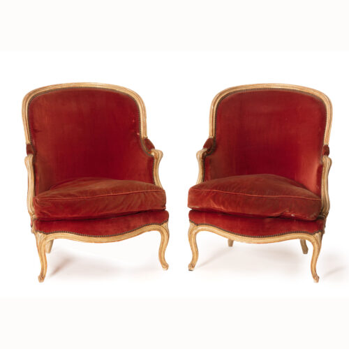 Oversized-French-Louis-XV-Salon-Armchairs