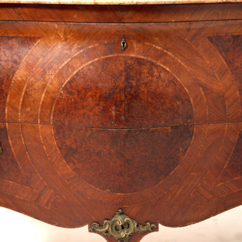 Pair of Marble Top Bombe Commodes 7