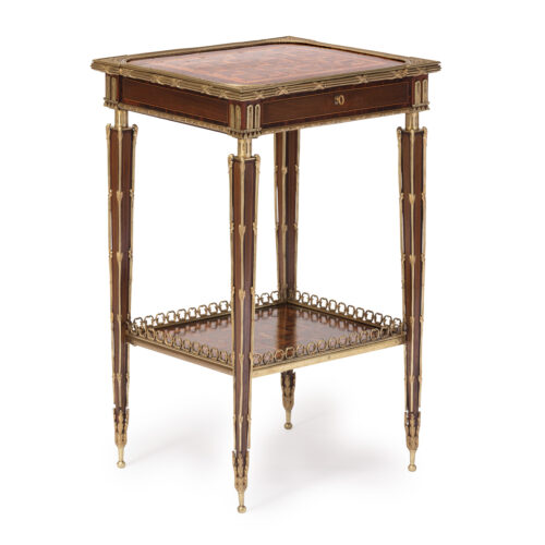 Parquetry-antique-Side-Table