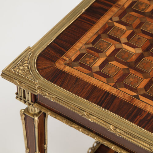 Parquetry antique Side Table 2