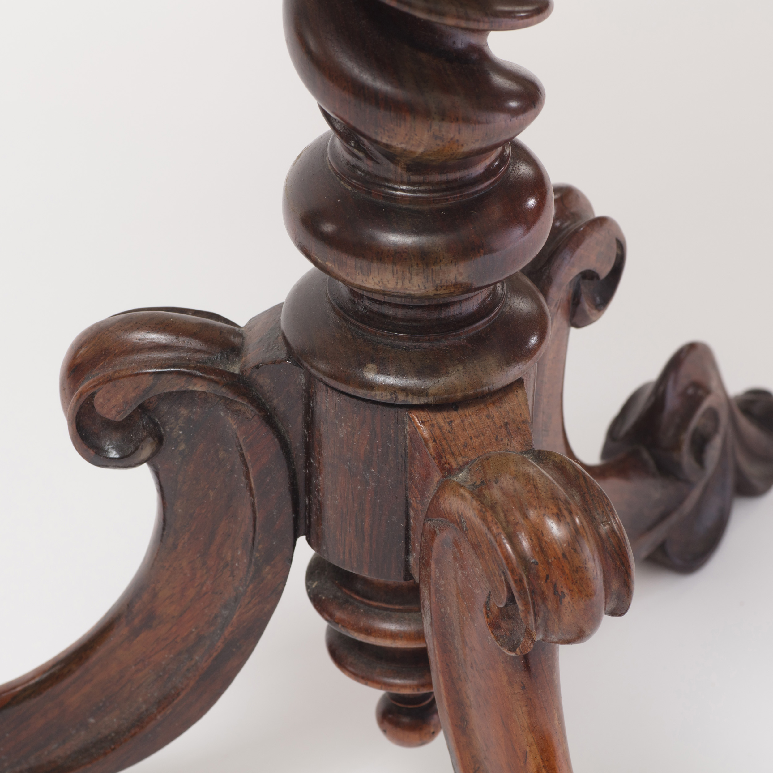 19th Century English Marquetry Pedestal Table 9 19th Century English Marquetry Pedestal Table - Image 5