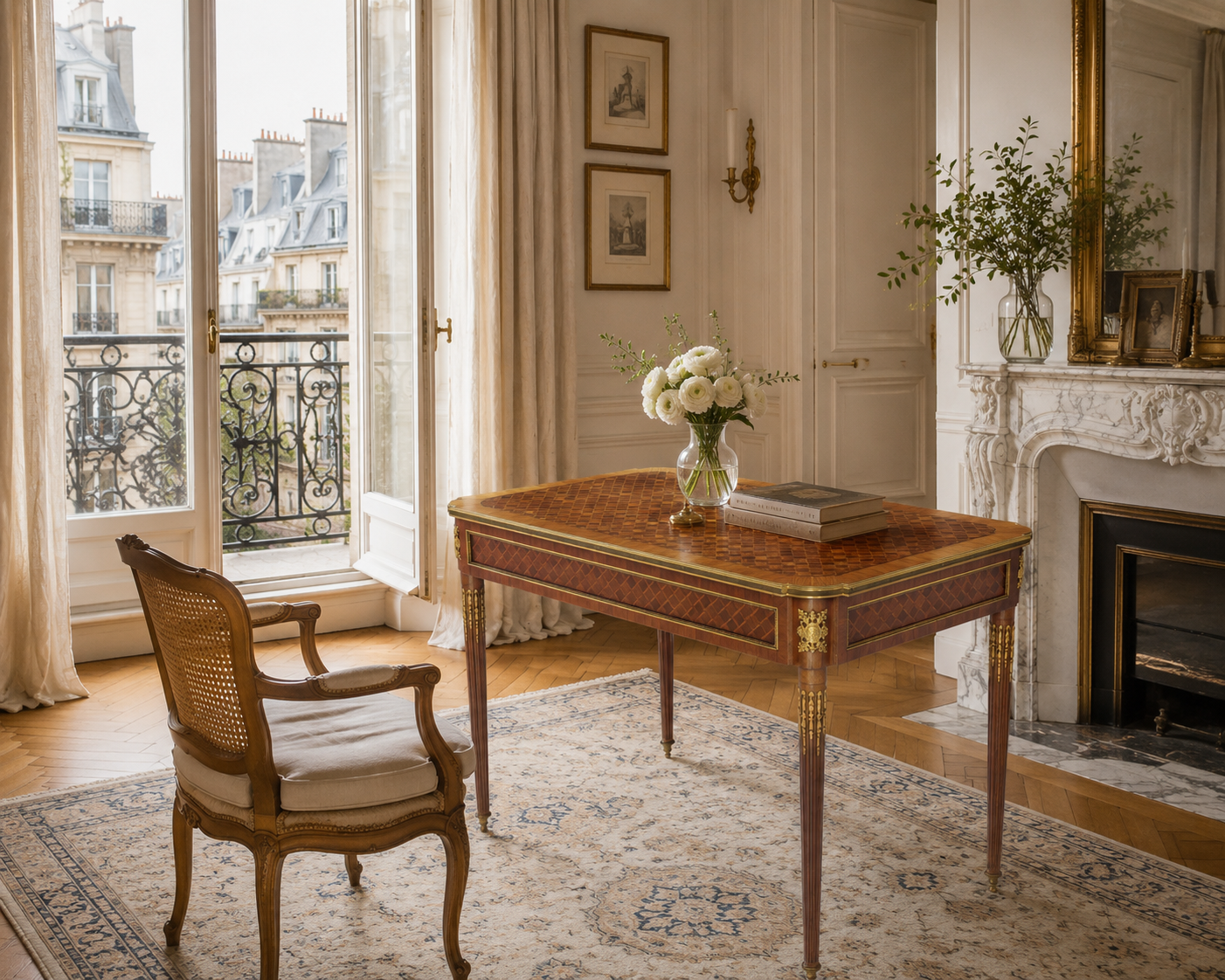 Exceptional 19th Century Parquetry Writing Table 130 exceptional-19th-century-louis-xvi-parquetry-writing-taqble-Wallrocks