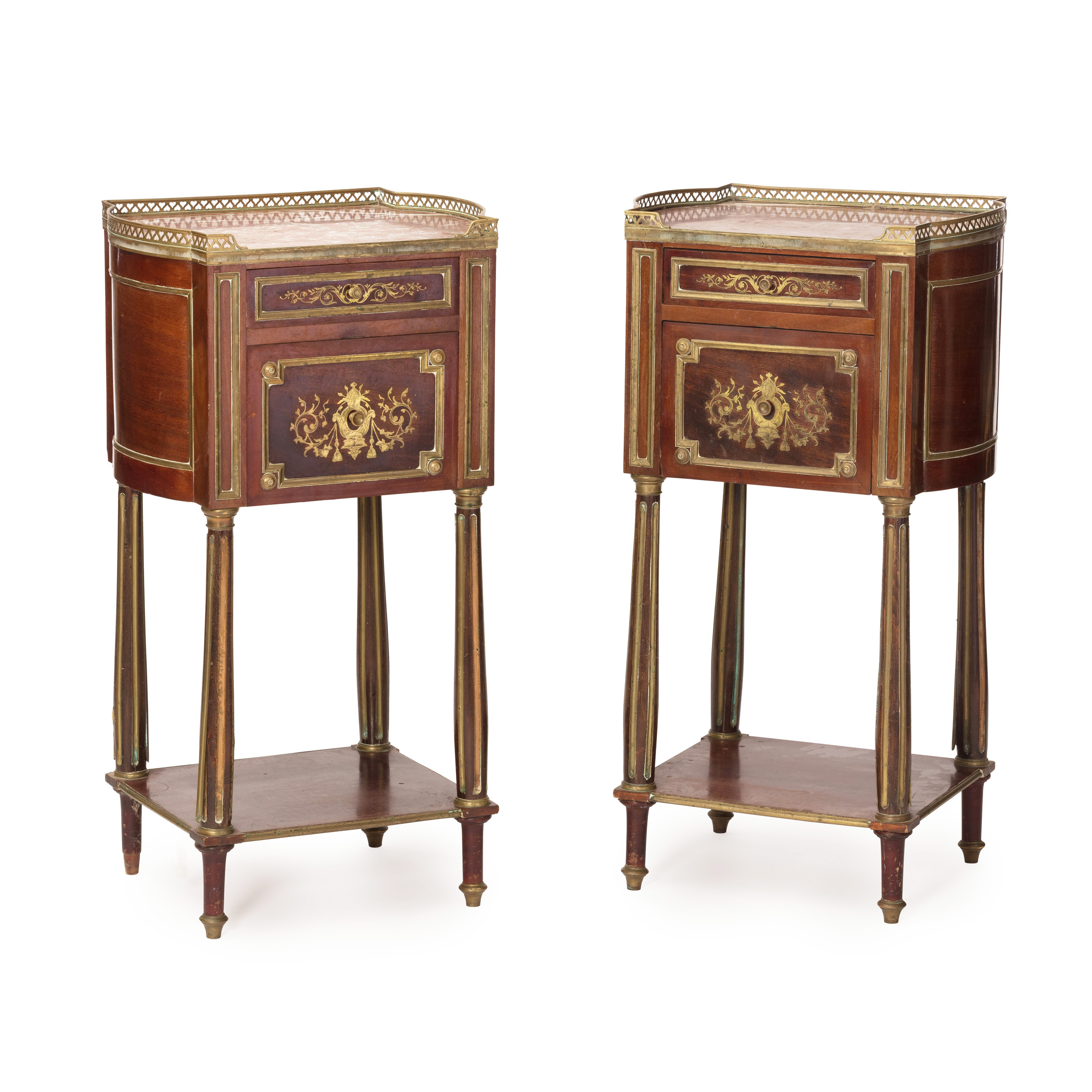 19th Century French Empire Bedside Tables (Pair) 7 french-empire-bedside-tables-pair