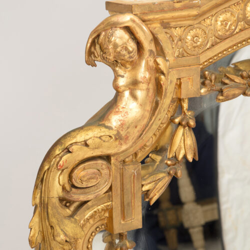 french gilded over mantle mirror australia 1