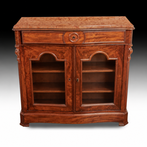 french mahogany side cabinet