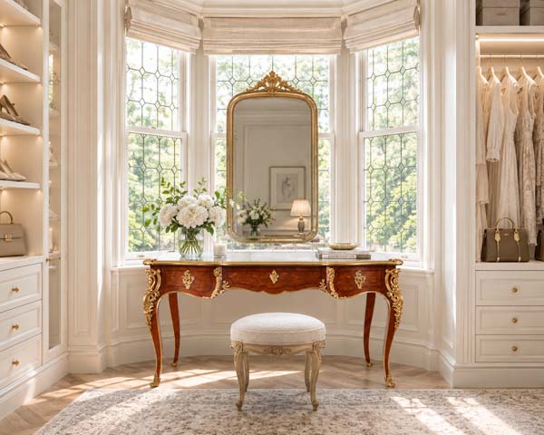 Styling 19th Century Antiques - A Question of Context: Eight Antiques, Many Rooms 33 19th century bureau plat styled for 19th century interiors