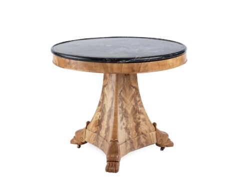 19th century French marble top side table
