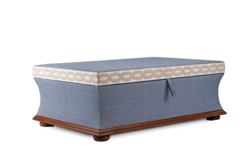 19th century antique ottoman of large proportions