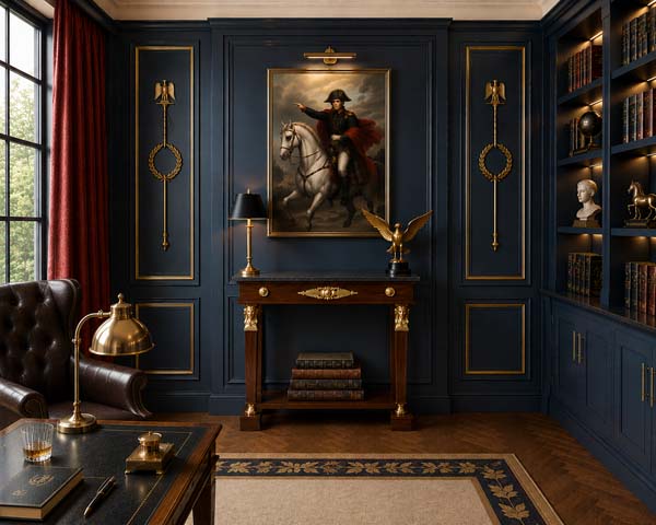 Styling 19th Century Antiques - A Question of Context: Eight Antiques, Many Rooms 27 napoleonic interior with empire console table